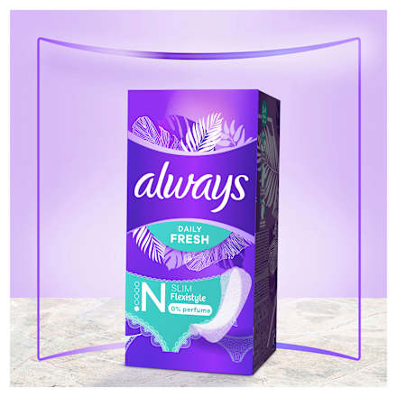 Slipeinlagen Daily Fresh & Protect Normal ohne Duft Big Pack always