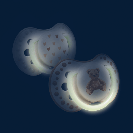 dudlík silikonový Teddy Love 0-6m LOVI