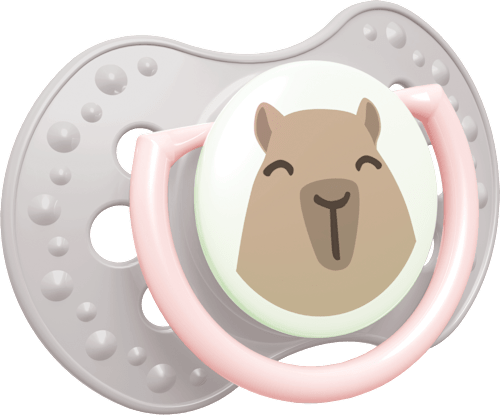 dudlík silikonový Capichill růžový 0-6m LOVI