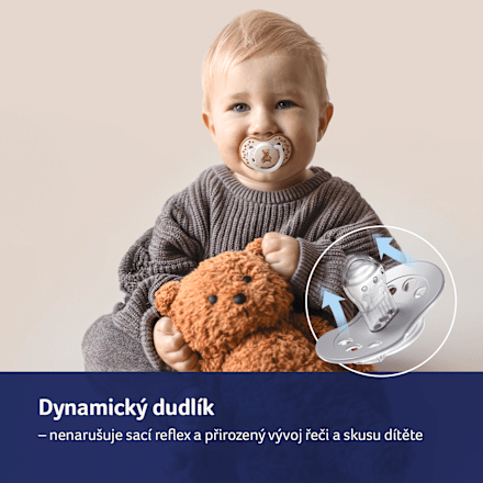 dudlík silikonový Teddy Love 0-6m LOVI