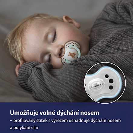 dudlík silikonový Teddy Love 0-6m LOVI