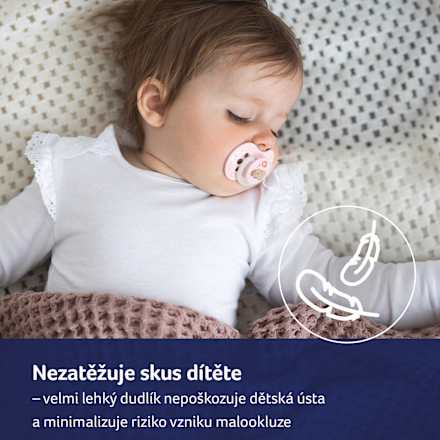 dudlík silikonový Capichill růžový 0-6m LOVI