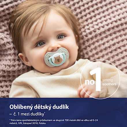 dudlík silikonový Capichill 0-6m LOVI