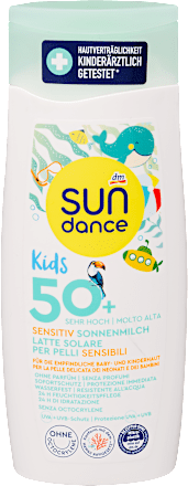 Detské mlieko na opaľovanie KIDS Sensitiv OF 50+ SUNDANCE