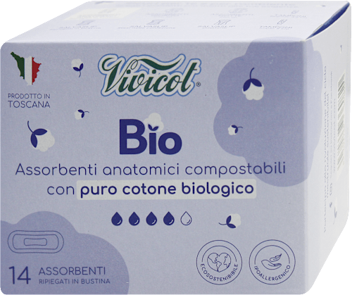 Assorbenti Bio anatomici ripiegati Vivicot