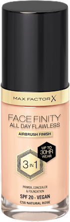 Facefinity 3u1 tekući puder – C50 Natural Rose, SPF 20 MAX FACTOR