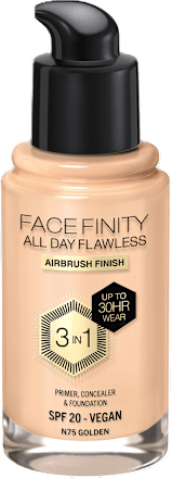 Facefinity 3u1 tekući puder – N75 Golden, SPF 20 MAX FACTOR