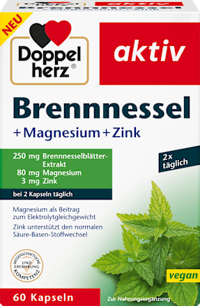 Kapseln Brennessel + Magnesium + Zink Doppelherz