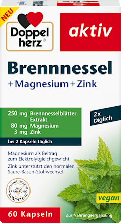 Kapseln Brennessel + Magnesium + Zink Doppelherz