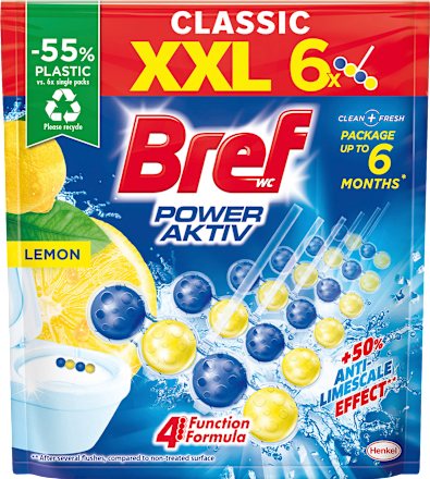 Wc tisztító blokk Lemon XXL Bref
