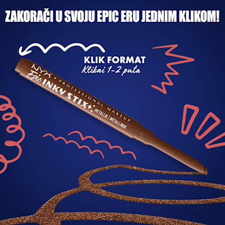 Epic INKY STIX vodootporni ajlajner 03 - Kinetic NYX PROFESSIONAL MAKEUP