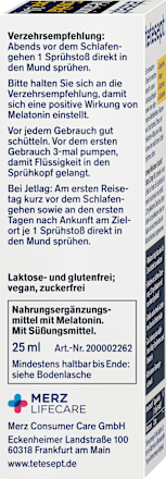 Melatonin Einschlaf Spray tetesept