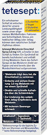 Melatonin Einschlaf Spray tetesept