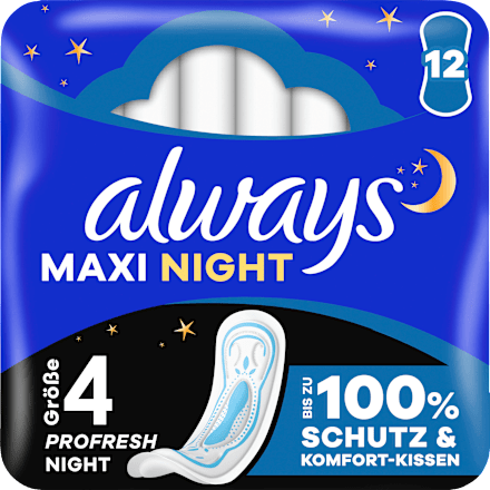 Binden Maxi Night Profresh Gr. 4 always