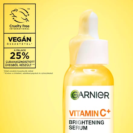 Arcápoló szérum C-vitaminnal + niacinamiddel + szalicilsavval GARNIER SKIN NATURALS