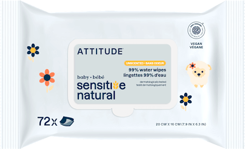 vlhčené ubrousky Sensitive Natural ATTITUDE