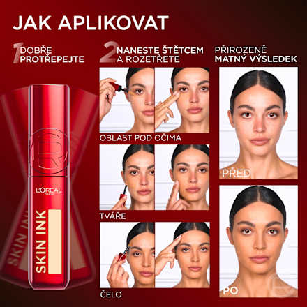 Skin Ink make-up & korektor 2 v 1, 20 Light Neut L'ORÉAL PARiS