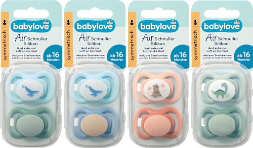 Schnuller Air Silikon symmetrisch 16+ Monate sortiert babylove