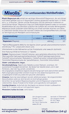 Magnesium 400 Tabletten Mivolis