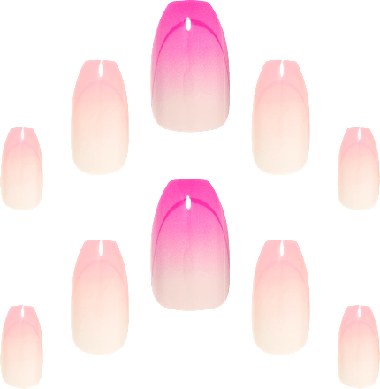 Künstliche Nägel Dream Nails Pink Ombre Elegant Touch