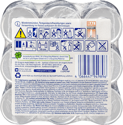 čajové svíčky Beach Day Profissimo