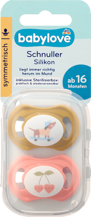 Schnuller Silikon symmetrisch 16+ Monate sortiert babylove