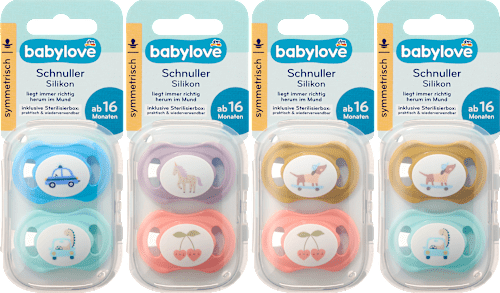Succhietto simmetrico in silicone 16+ mesi babylove