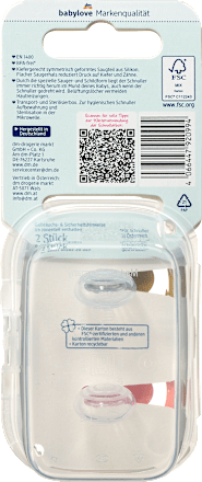 Succhietto simmetrico in silicone 16+ mesi babylove