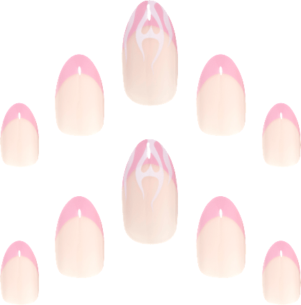 Künstliche Nägel Dream Nails Heart Flames Elegant Touch