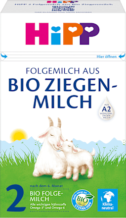 Folgemilch 2 aus Ziegenmilch ab dem 7. Monat HiPP