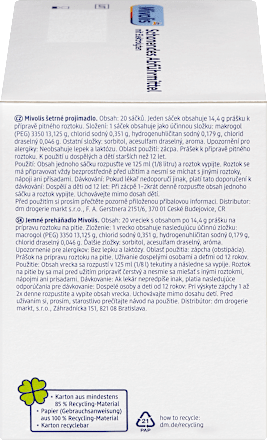 Jemné preháňadlo v prášku Mivolis