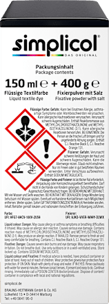 Textilfarbe Samt Schwarz Simplicol