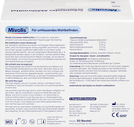 Schonendes Abführmittel Beutel 20 St Mivolis