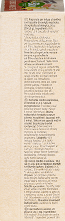 Bio zeliščni čaj rooibos z vaniljo (20 × 1,5 g) dmBio