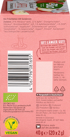 Bylinno-ovocný čaj turecké jablko dmBio