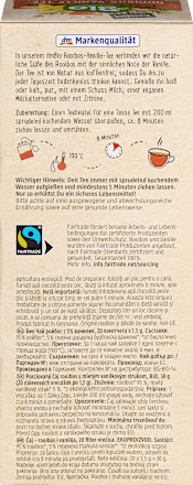 Bio zeliščni čaj rooibos z vaniljo (20 × 1,5 g) dmBio
