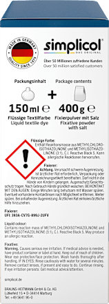 Textilfarbe intensiv Opal- Petrol Simplicol