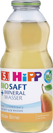 Saft Bio Milde Birne mit Mineralwassers still ab dem 5. Monat HiPP
