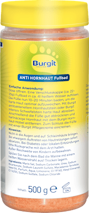 Fußbad Anti Hornhaut Burgit