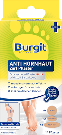Anti Hornhaut 2in1 Pflaster Burgit