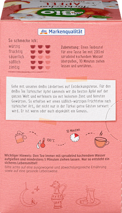 Früchtetee Türkischer Apfel (20 Beutel) dmBio