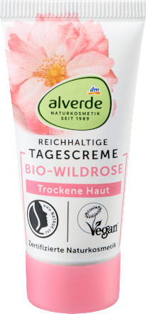 Gesichtscreme Wildrose Reisegröße alverde NATURKOSMETIK