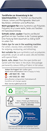 Textilfarbe intensiv Nacht- Blau Simplicol