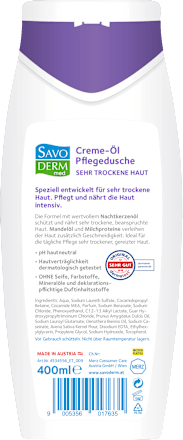 Pflegedusche Creme-Öl Savoderm med