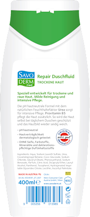 Duschfluid Repair trockene Haut Savoderm med