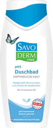 Duschgel pH5 empfindliche Haut Savoderm med