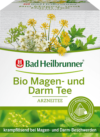 Arzneitee, Bio Magen- & Darm Tee (12 Beutel) Bad Heilbrunner