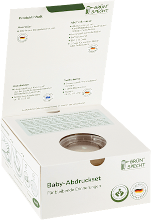 Baby-Abdruckset 2tlg Grünspecht