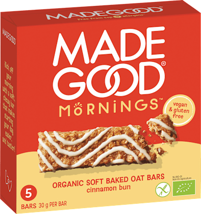 Müsliriegel, Cinnamon Bun, Soft Baked Oat Bars (5 Stück) Made Good