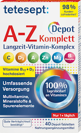 Tabletten A-Z Komplett Depot tetesept